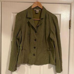 Coldwater Creek Olive Green Women's Blazer